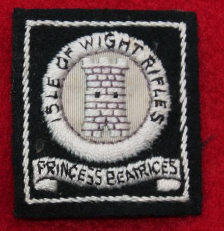 Isle of Wight Rifles Cloth Formation Sign