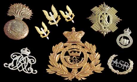 Current british army cap hot sale badges