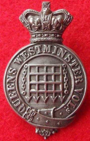Queen's Westminster Volunteers Glengarry Badge