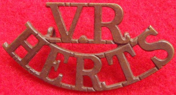 Herts Volunteer Regiment Shoulder Title 