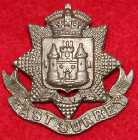 Victorian 2nd VB East Surrey Cap Badge