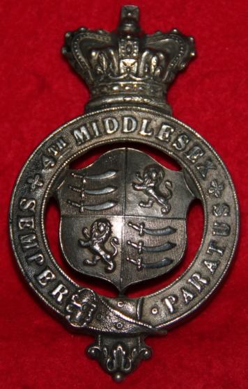 4th Middlesex RV Officer's Pouch Belt Plate