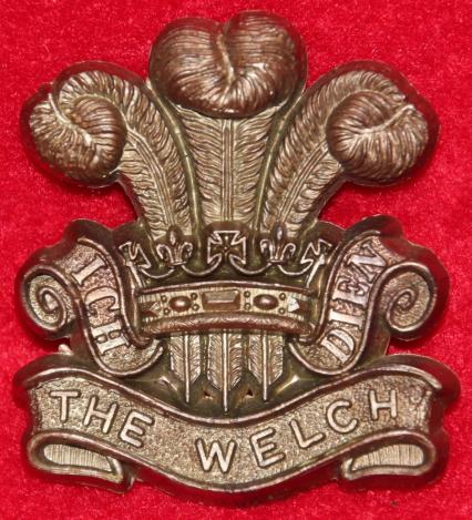 The Welch Regt Plastic Cap Badge