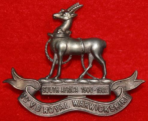 1st VB Warwickshire Regt Cap Badge