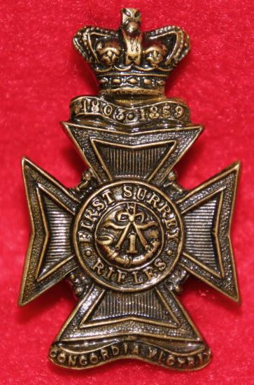 1st Surrey Rifles FS Badge