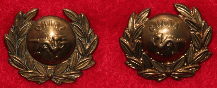 Victorian Border Regt Collar Badges