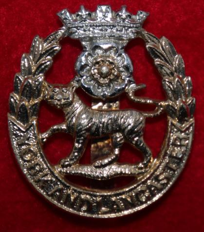 Anodised York & Lancaster Regt Cap Badge