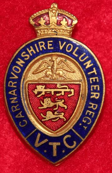Carnarvonshire Vol Regt buttonhole badge