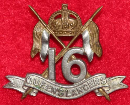 16th Queen's Lancers Collar Badge