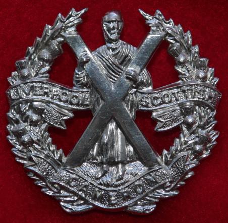 Anodised Liverpool Scots Glengarry Badge