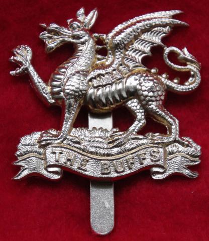 Anodised The Buffs Cap Badge