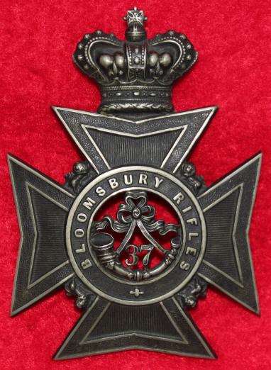 Bloomsbury Rifles Officer's Helmet Plate