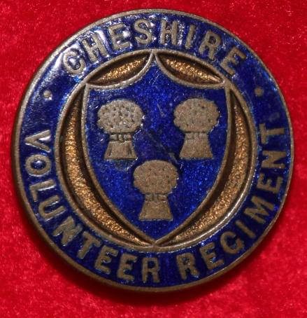 Cheshire Volunteer Regiment Buttonhole Badge