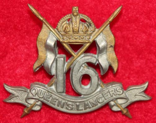 16th Queen's Lancers Collar Badge