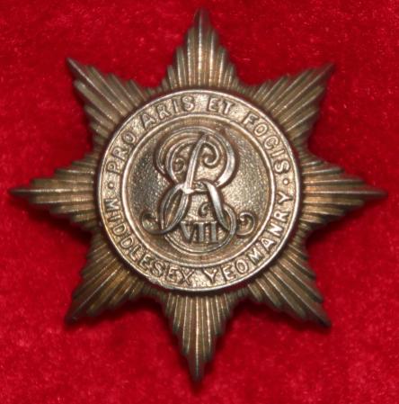 Edwardian Middlesex Yeomanry Cap Badge