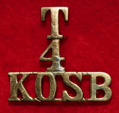 T/4/KOSB Shoulder Title