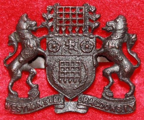 Westminster Dragoons IY Officer's Cap Badge