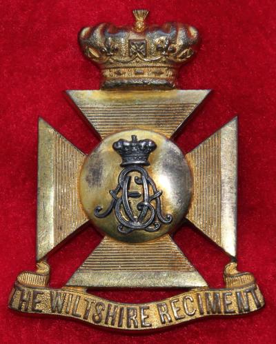 Wiltshire Regt Officer's Forage Cap Badge