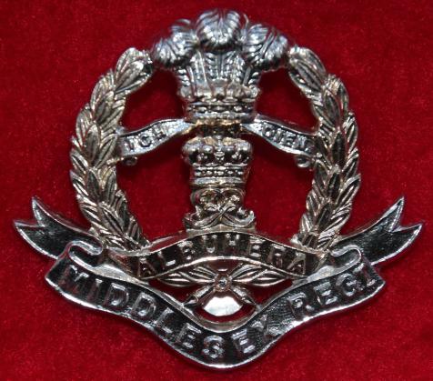 Anodised Middlesex Regt Cap Badge