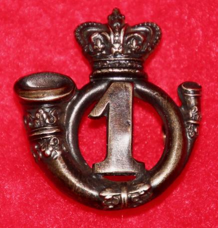 1st Lanarkshire RVC Forage Cap Badge