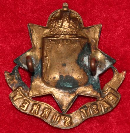 British Army Badges | East Surrey Regt Cap Badge