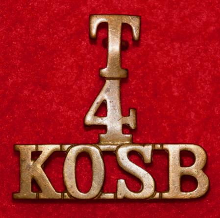 T/4/KOSB Shoulder Title