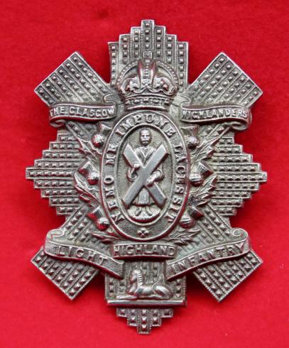Glasgow Highlanders Glengarry Badge