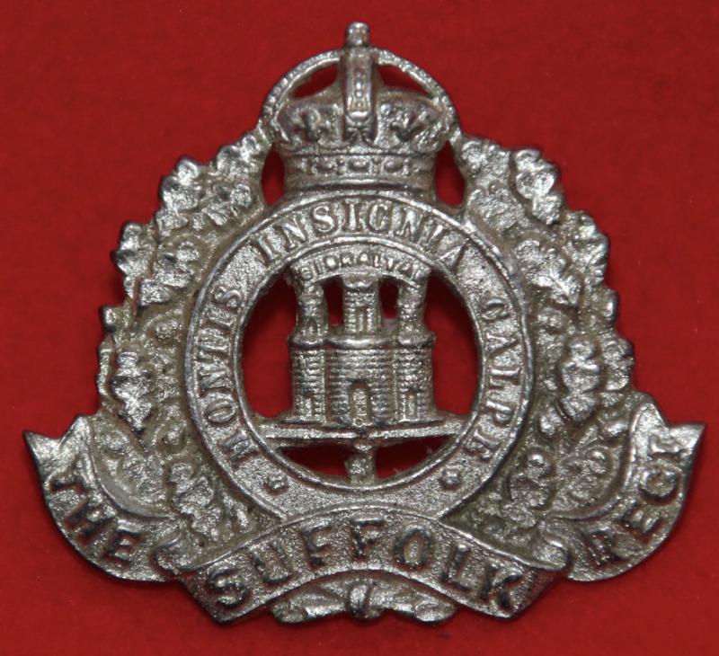 Suffolk Regt Officer's Cap Badge