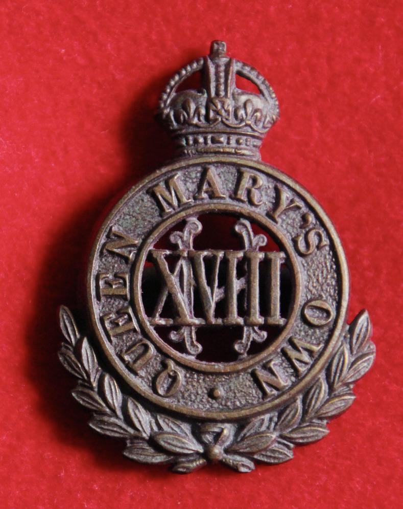 18th Hussars OSD Cap Badge