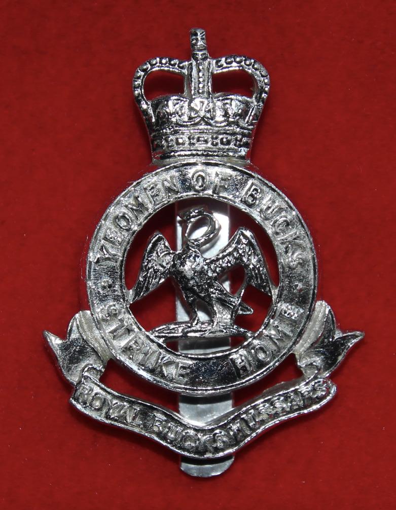 Anodised Royal Bucks Hussars Cap Badge