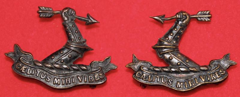 2nd (South) Middlesex RVC Collar Badges