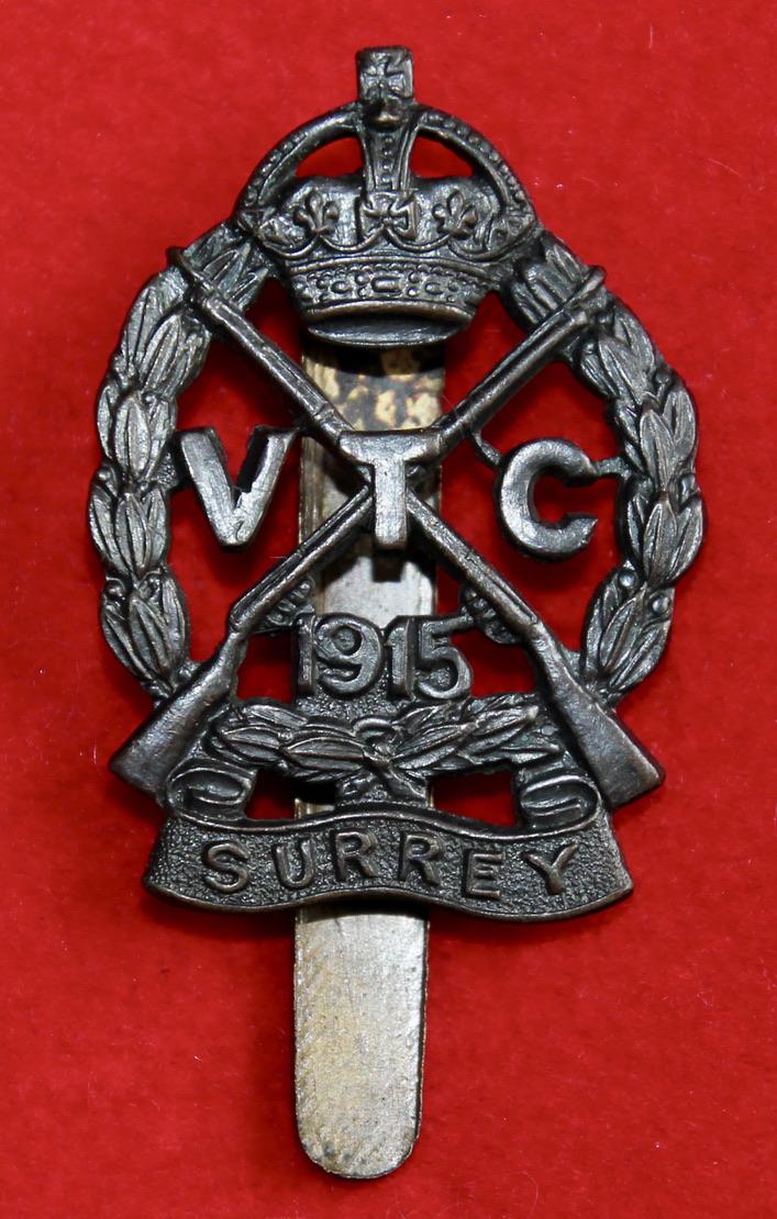 Surrey VTC Cap Badge