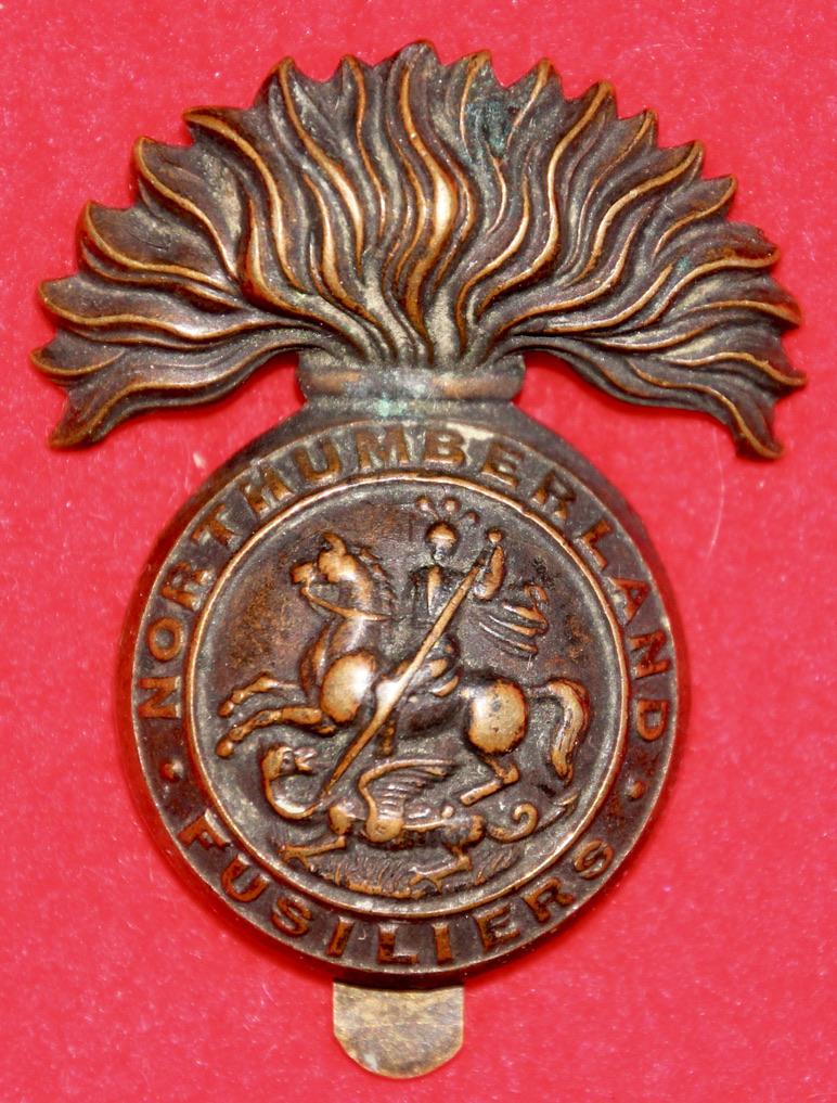 1st VB Northumberland Fusiliers Cap Badge