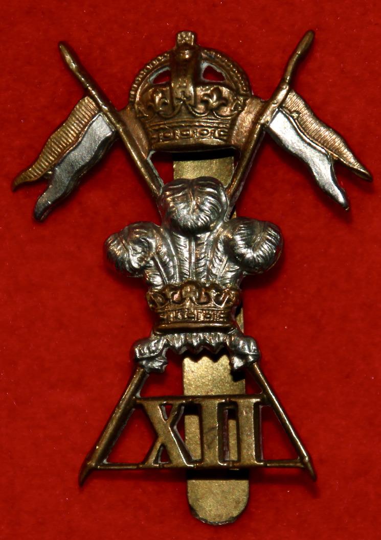 12th Lancers Cap Badge