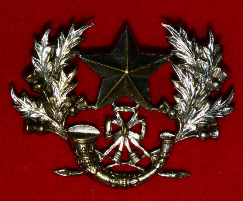 Cameronians Officer's 'Cheesecutter' Glengarry Badge