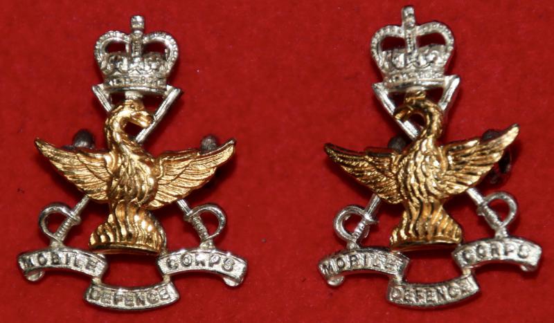 Mobile Defence Corps Officer’s Collar Badges
