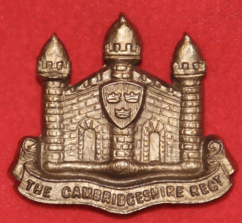 Cambridgeshire Regt Plastic Cap Badge