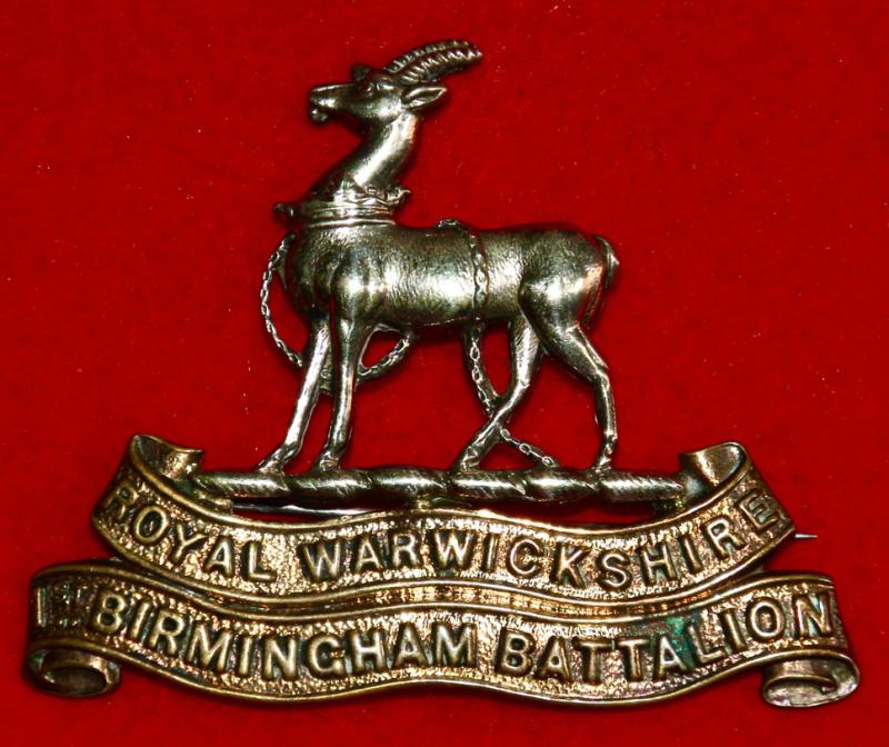 1st Birmingham Pals Cap Badge