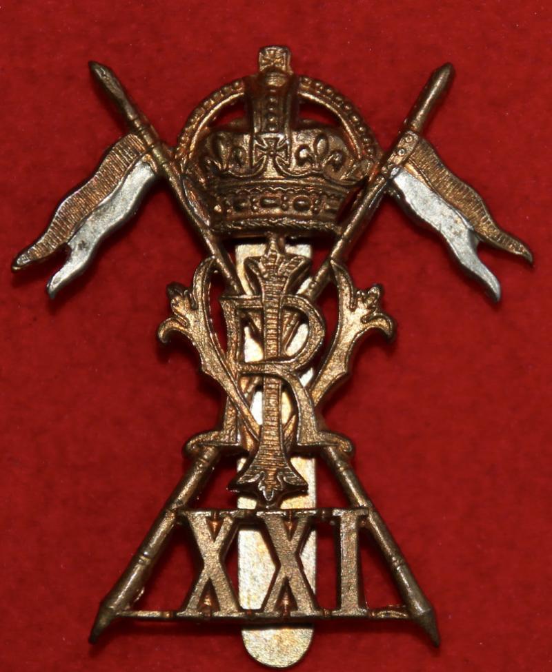 21st Lancers Cap Badge