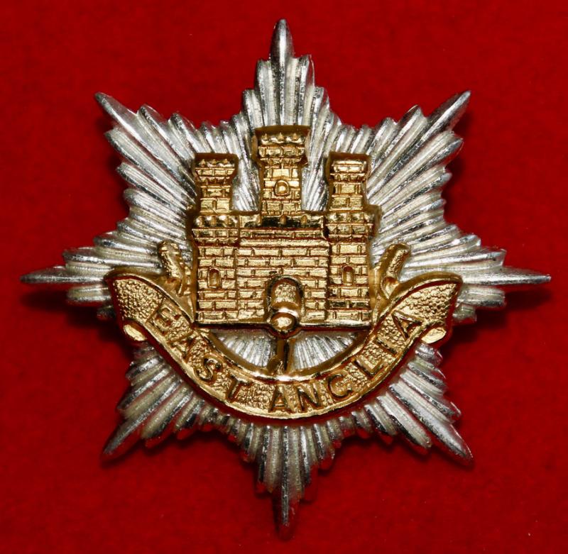 East Anglian Brigade Officer's Cap Badge