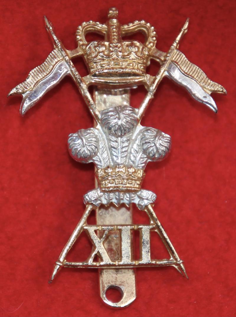 Anodised 12th Lancers Cap Badge