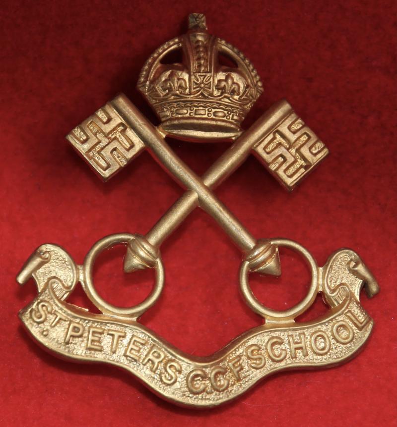 St Peter's CCF School Cap Badge