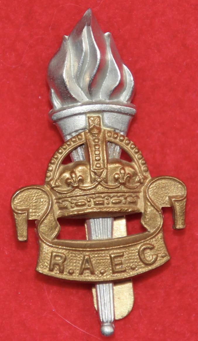 RAEC Post-1946 Cap Badge