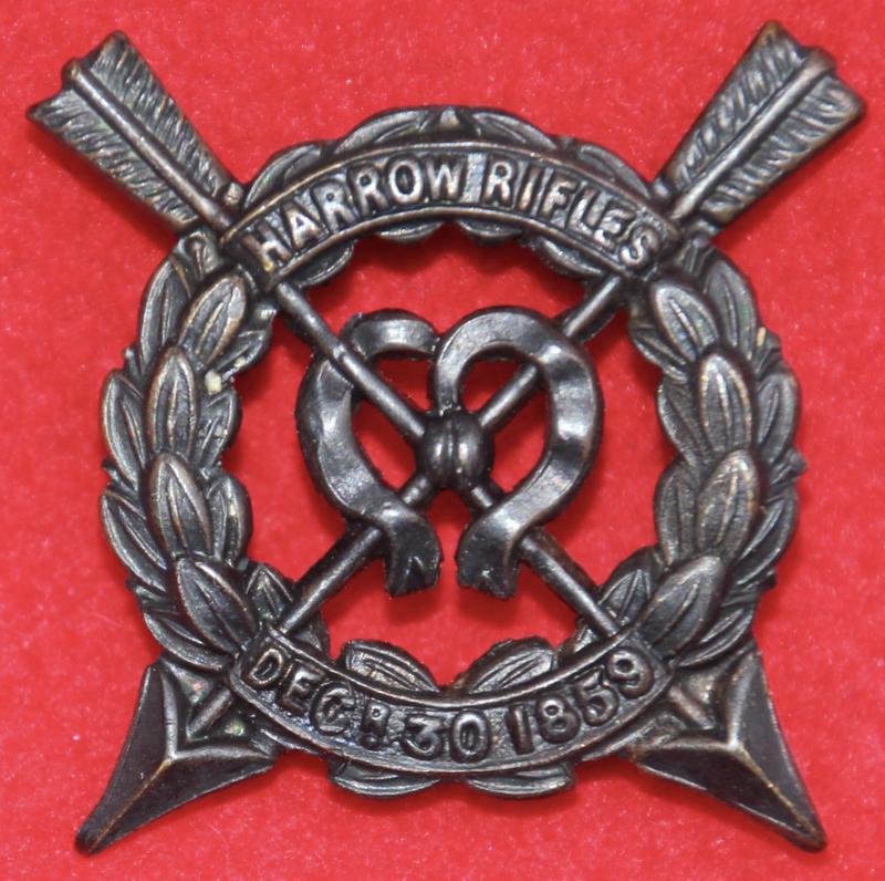 Harrow Rifles Cap Badge