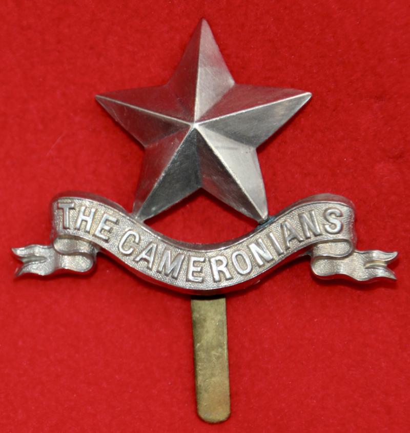 Cameronians Piper's Glengarry Badge