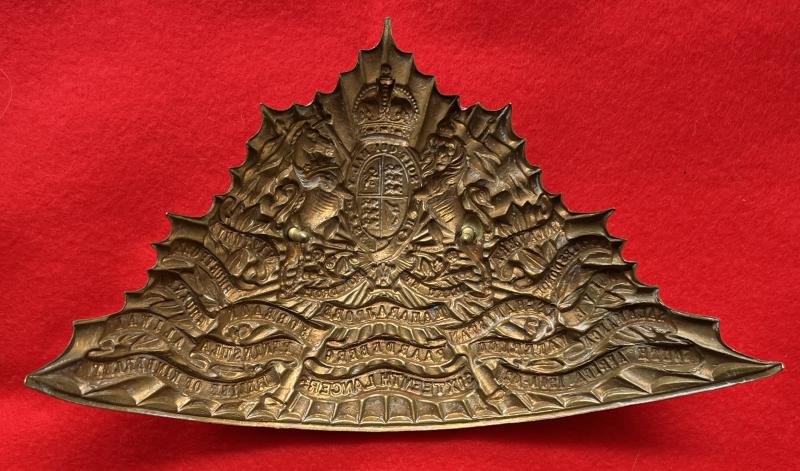 Edwardian 16th Lancers Czapka Plate