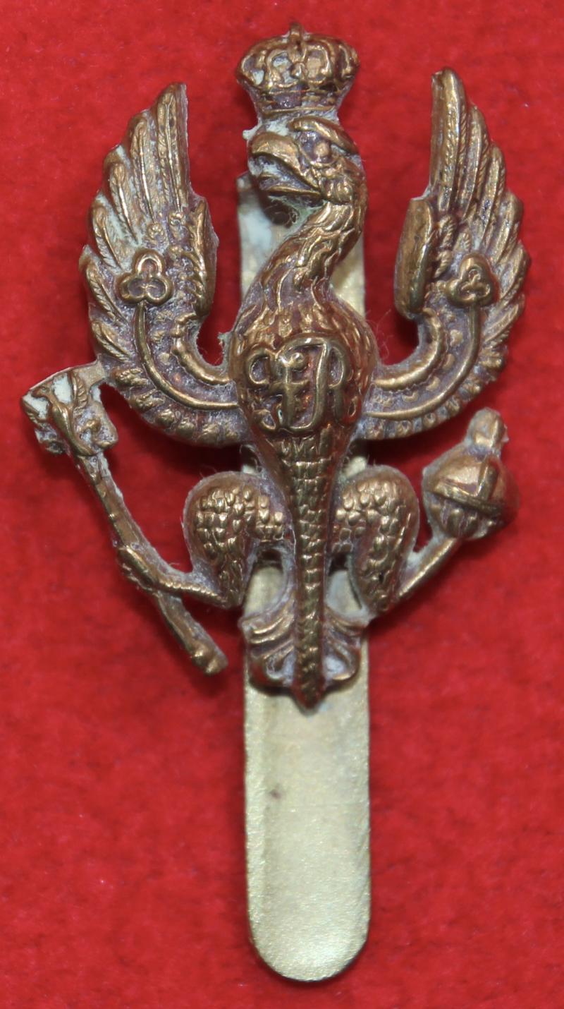 14th/20th Hussars 'FR' Cap Badge