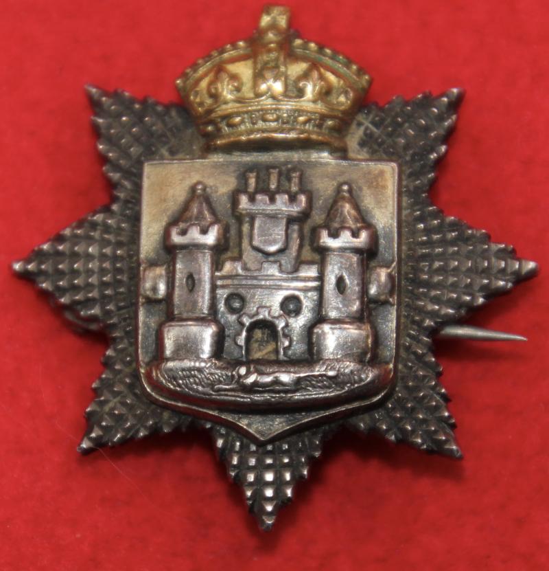 Victorian East Surrey Regt Officer's FS Cap Badge