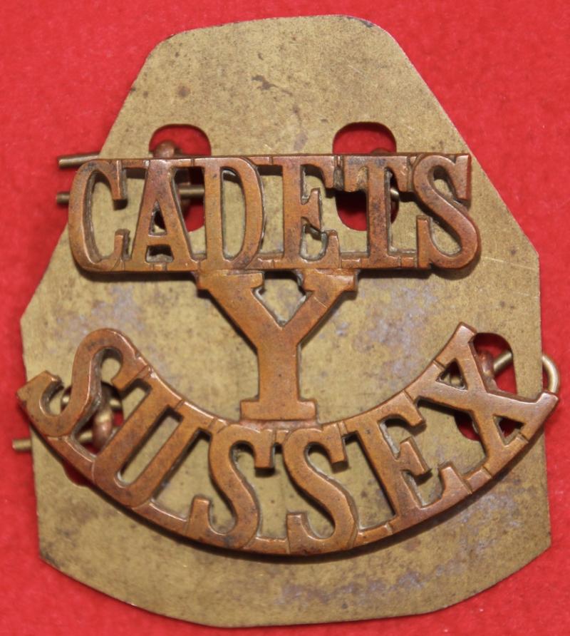 Cadets/Y/Sussex Shoulder Title