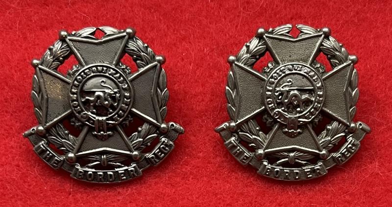 Border Regt Militia Collar Badges